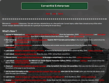 Tablet Screenshot of corvairkid.com